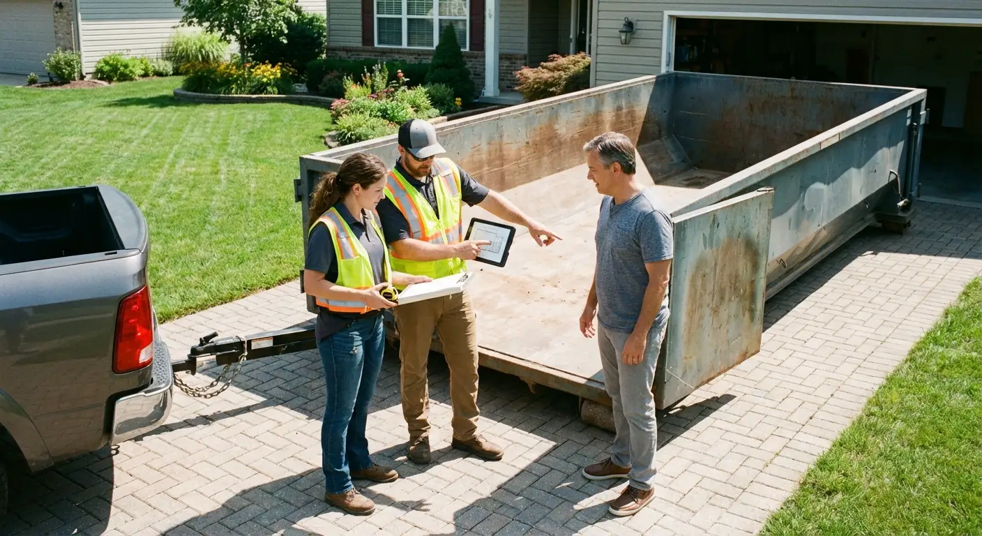 10 Yard Dumpster Rental Process in Garland, TX