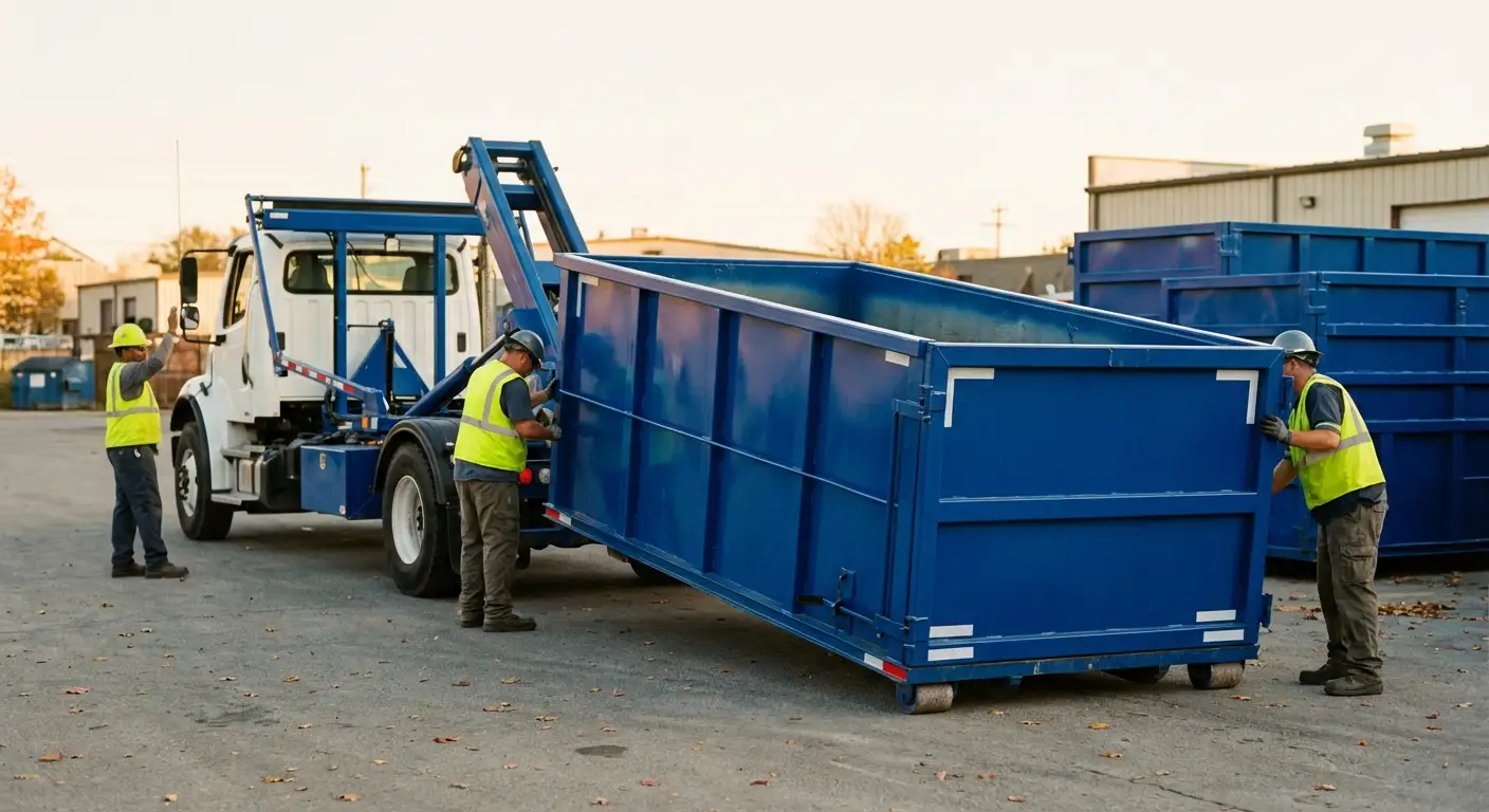 Commercial waste management and dumpster rental logistics in Garland, TX