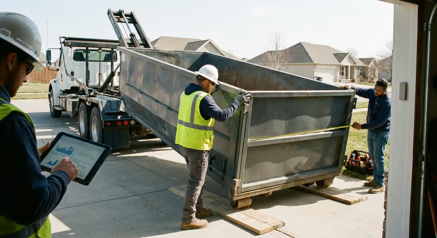Roll-off dumpster dimensions and capacity guide in Garland, TX