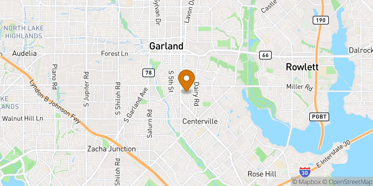  neighborhood map in Garland, TX