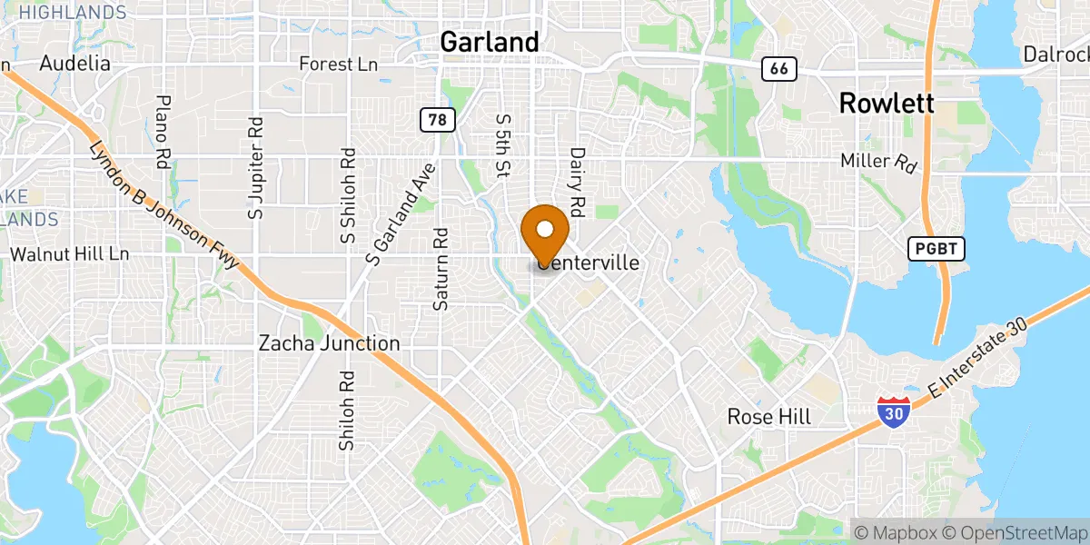  neighborhood map in Garland, TX