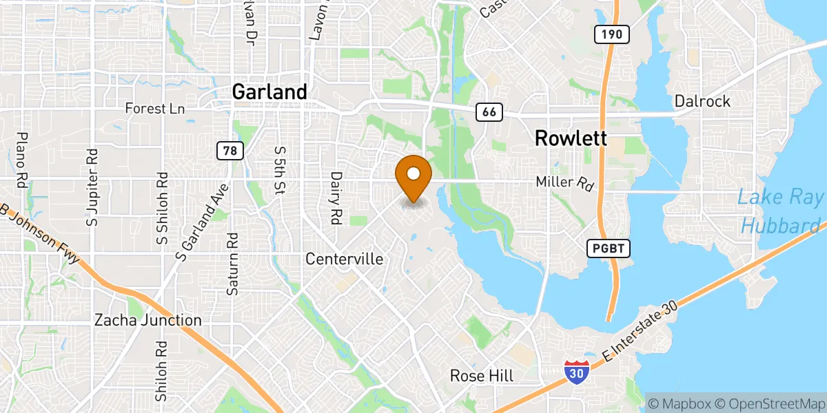  neighborhood map in Garland, TX