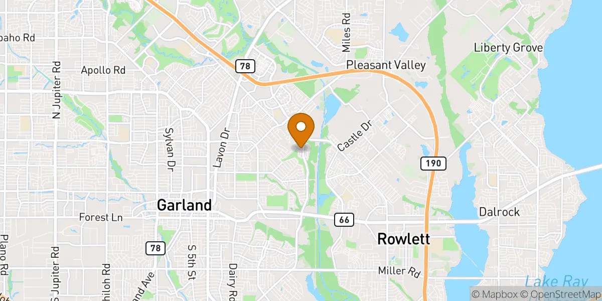  neighborhood map in Garland, TX