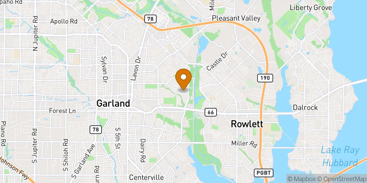  neighborhood map in Garland, TX