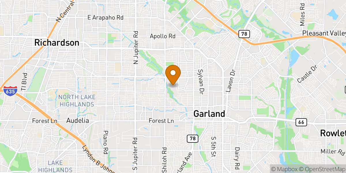 Garland neighborhood map in Garland, TX